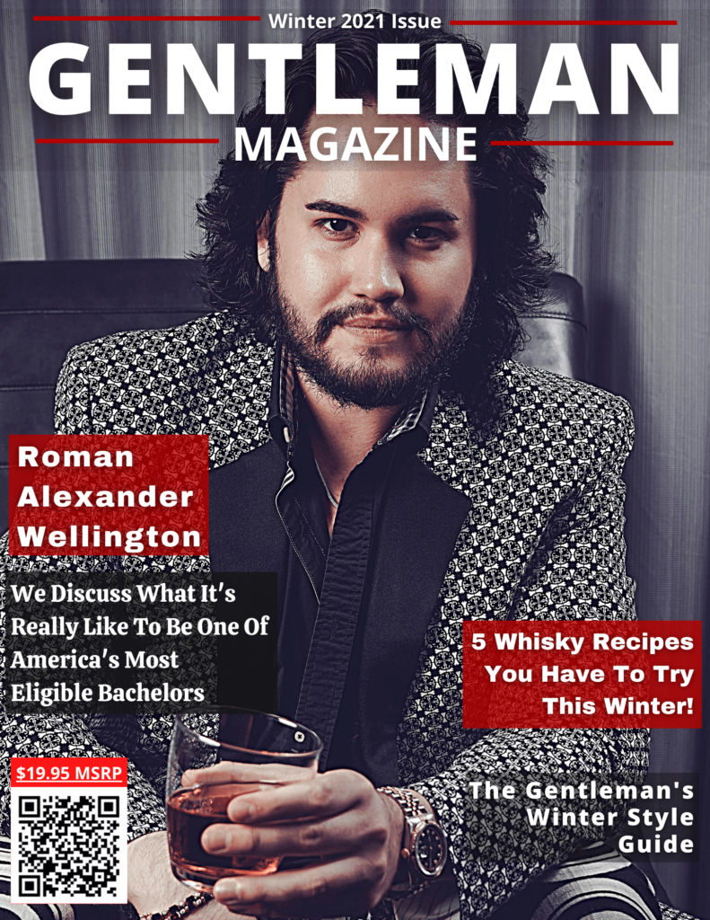 Roman Alexander Wellington On The Cover Of The Gentleman Magazine-min