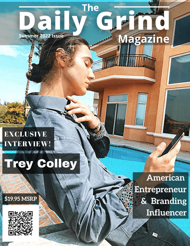 Trey Colley Featured On The Cover Of The Daily Grind Magazine