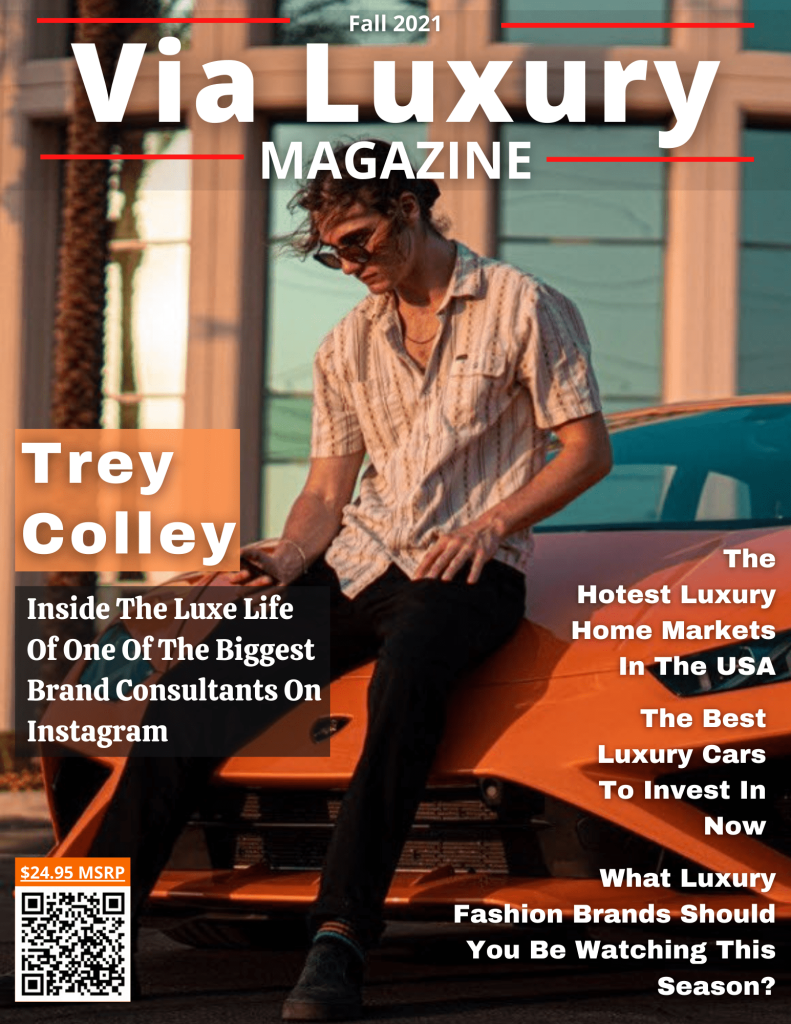Via Luxury Magazine Cover Featuring Trey Colley