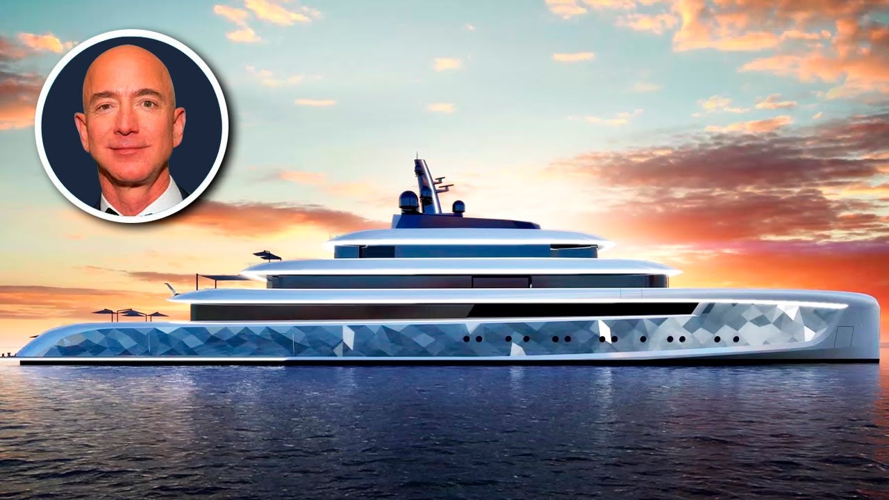 pictures of bezos superyacht